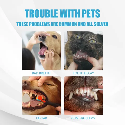 YEGBONG Dentifricio per Animali Domestici per Cani e Gatti Pulizia Orale Commestibile Rimozione del Tartaro Cura delle Gengive