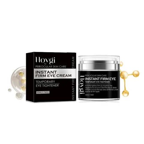 Hoygi Instant Firm Oogcrème Anti-Rimpel Oogbehandeling Hydraterend Wallen Verminderen Donkere Kringen Fijne Lijntjes Vrouwen