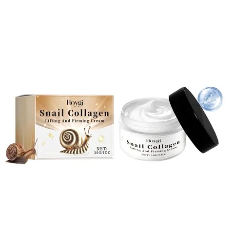 HOYGI Crème Visage au Collagène d'Escargot Raffermissante et Liftante Hydratation Intense Soin Illuminateur