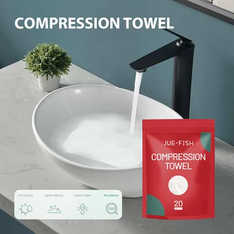 Disposable Compressed Towels Portable Pure Cotton Travel Face Towels Highly Absorbent Wet Dry Dual Use Cleaning Tissues
