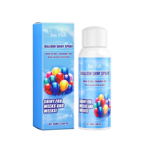 Jue Fish Spray Brillante para Globos Antioxidación Abrillantador de Superficie para Decoración de Globos de Látex y Papel