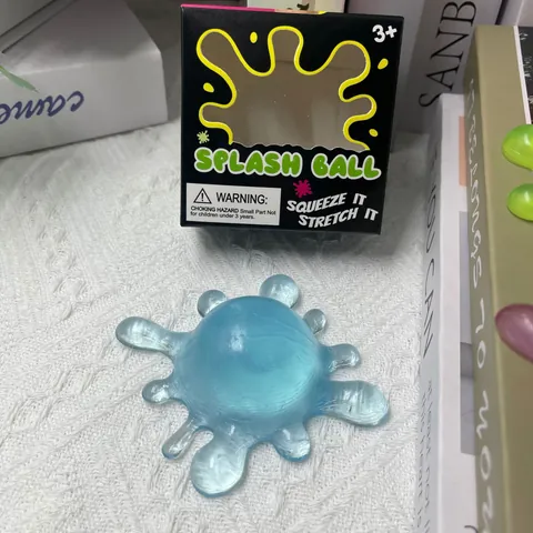 Splash Ball Virus Form Squishy Spielzeug TPR Transluzent Stressabbau Spielzeug Für Kinder Erwachsene Büro Haus Quetschspielzeug