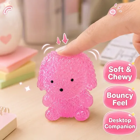 Maltose Puppy Squishy Toy Slow Rebound Poodle Shape Stress Relief Squeeze Toy For Kids Adults Cartoon Cute Animal Toy