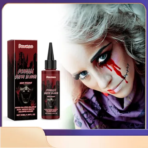 Halloween Realistic Fake Blood Liquid For Costume Horror Makeup Effect Vampire Zombie Cosplay Stage Prop Red Blood Drips