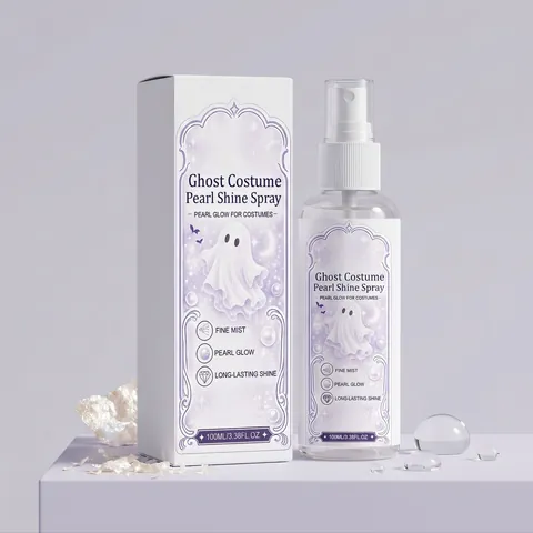 Halloween Pearl Glow Fabric Spray Clothes Glitter Shine Mist Festive Decoration Shine Spray For Costume Party
