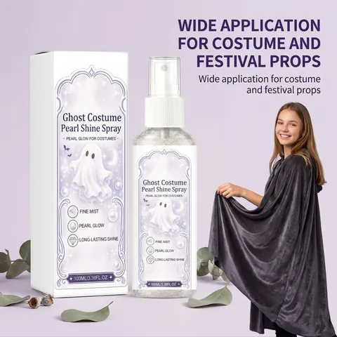 Halloween Pearl Glow Fabric Spray Clothes Glitter Shine Mist Festive Decoration Shine Spray For Costume Party