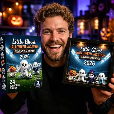 Halloween Adventskalender 2026 Voetbal Spook Aftelkalender Mysterie Blind Box Feestelijke Decoratie Acryl Figuren