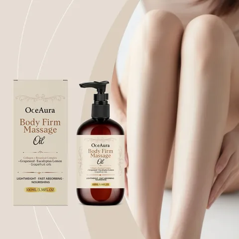 Oceaura Aceite de Masaje Reafirmante Corporal Con Complejo Vegetal de Colágeno Cuidado de la Piel Nutritivo Aceite Esencial