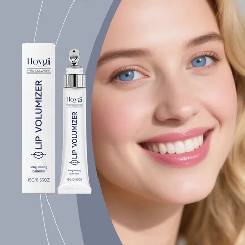 Hoygi Pro-Collagen Lip Volumizer Moisturizing Lip Balm Lightweight Non-Sticky Glossy Lip Gloss Daily Lip Care Treatment