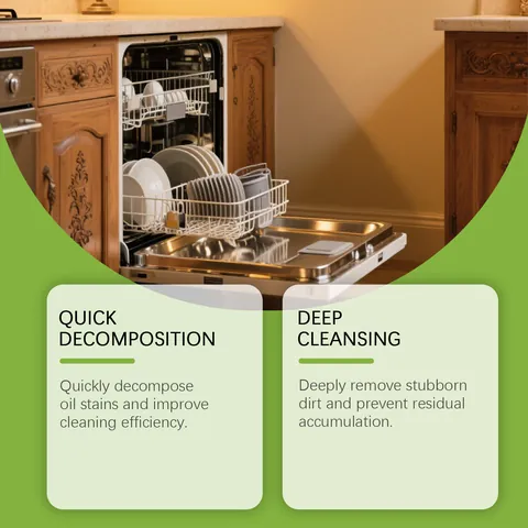 Jue Fish Dishwasher Cleaning Tablets Effervescent Deep Cleaning Oil Stain Descaling Tablets For Home Kitchen Dishware