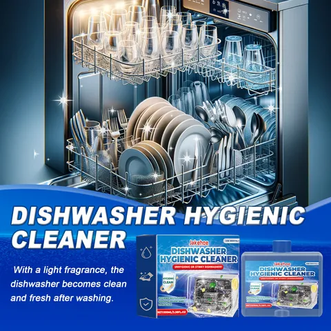 JAKEHOE Dishwasher Cleaner Deep Cleaning Liquid Descaling Degreasing Deodorizing Hygienic Care for Home Dishwashers 100ml