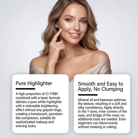 Zephoco Glow Stick Enlumineur Texture Crémeuse Lisse Fini Illuminateur Effet Rosée Pour Maquillage Visage Femmes Outil Cosmétique Imperméable Longue Durée