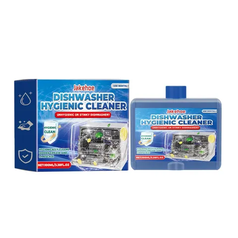 JAKEHOE Dishwasher Cleaner Deep Cleaning Liquid Descaling Degreasing Deodorizing Hygienic Care for Home Dishwashers 100ml