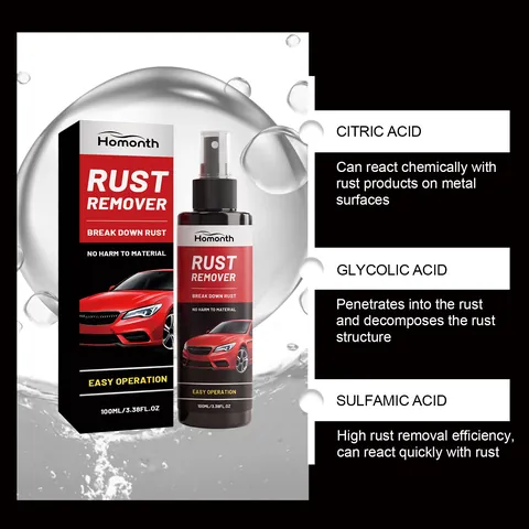 Homonth Roestverwijderaar Spray Milde Ontvetting Metalen Onderdelen Zorg Professionele Auto Reiniging En Onderhoud Formule