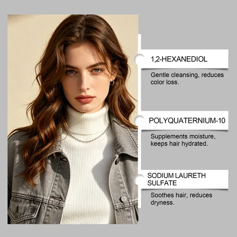 Kastanienbraun Pflanzenextrakt Haarfärbe Shampoo Dreifachwirkung Feuchtigkeitsspendend Farbfixierung Glattes Haarfärbe Shampoo Für Damen Herren
