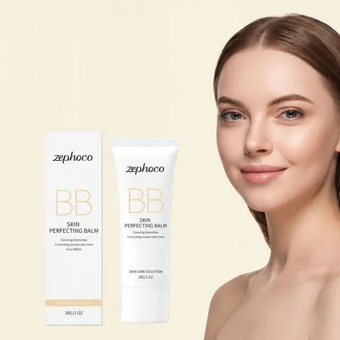 Zephoco Skin Perfecting Balm BB Cream Ιβουάρ Λευκό Concealer Για Ατέλειες Προσώπου Καθημερινό Φυσικό Μακιγιάζ