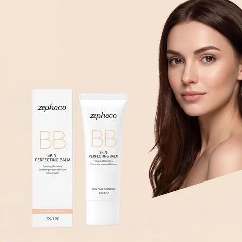 Zephoco Φυσικό Χρώμα Skin Perfecting Balm BB Cream Κονσίλερ Ελαφριά Βάση Μακιγιάζ Μεγάλης Διάρκειας για Γυναίκες Καθημερινή Φροντίδα Προσώπου