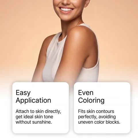 Sonnenlose Bräunungspflaster Mit Hyaluronsäure Und Vitamin E Für Natürliche Bronzehaut Hydratisierende Pflegende Körperpflege Pflaster
