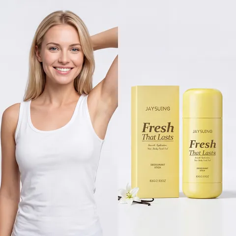 JAYSUING Body Deodorant Stick Long Lasting Refreshing Fragrance Stick VC Niacinamide Skin Brightening Portable Deodorant