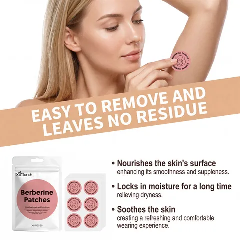 XIMONTH Berberine Skin Care Patches Gentle Breathable Metabolism Support Body Care Patch For Daily Use Professional Skin Care