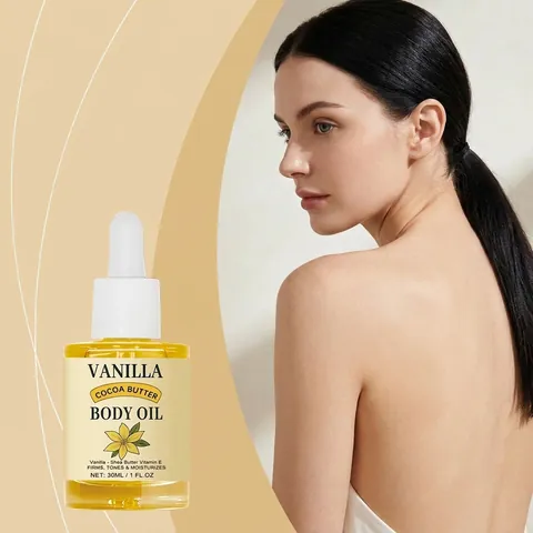 Aceite Corporal De Vainilla Y Manteca De Cacao Cuidado De La Piel Con Manteca De Karité Y Vitamina E Para Piel Suave Y Firme A Diario