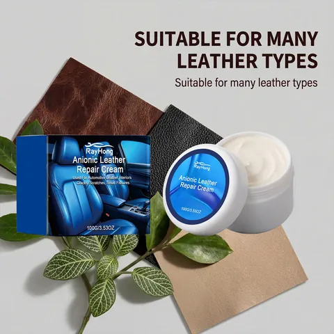 RayHong Leather Repair Cream For Sofa Car Seats Shoes Bags Leather Renovation Cleaning Paste Scratches Cracks Filler