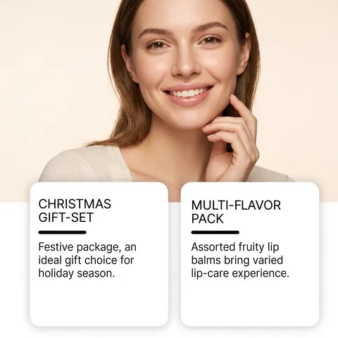 Zephoco Kerst Lippenbalsem Set Hydraterende Lippenverzorgingskit Voor Droge Lippen Multi Smaak Lippenbalsem Voor Dagelijkse Verzorging