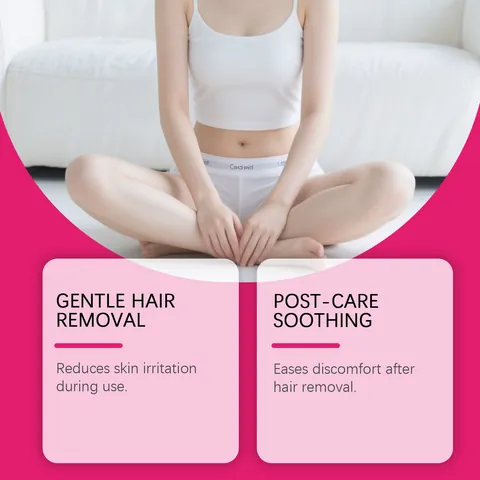 Crema Depilatoria Corpo Delicata all'Aloe Vera Crema Lenitiva e Levigante per Gambe e Ascelle Donna Cura Quotidiana della Pelle