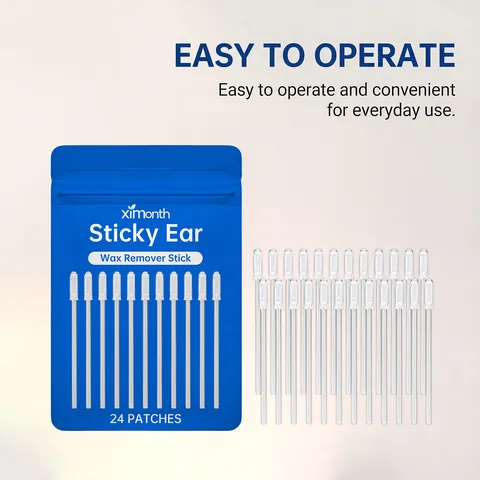 Ximonth Sticky Ear Wax Remover Stick Resin Soft Ear Canal Cleaning Swab Portable Ear Care Tool For Daily Oral And Nose Care