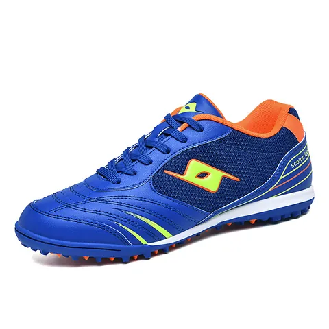 Professional Kids Turf Football Shoes Non-Slip Rubber Sole Printed Soccer Training Shoes For Children Competition Sports Sneakers