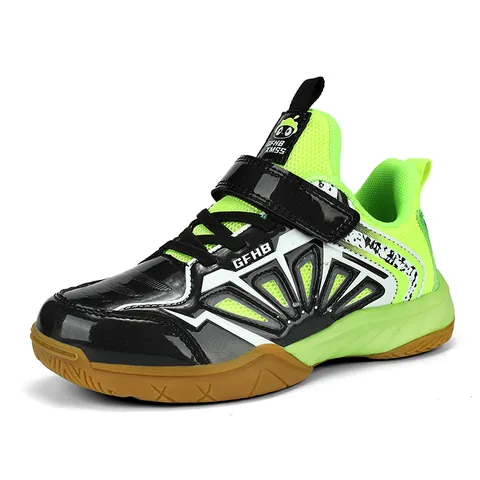 Professional Kids Badminton Shoes Breathable Non-Slip Sports Training Sneakers PU Rubber Sole Indoor Athletic Shoes For Boys Girls