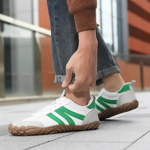 Chaussures Pieds Nus German Army Trainers Unisexe Baskets Décontractées en Flyknit Respirant Vintage Rétro T-Toe Chaussures de Fitness pour Hommes Femmes