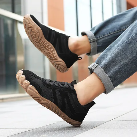 Chaussures Pieds Nus German Army Trainers Unisexe Baskets Décontractées en Flyknit Respirant Vintage Rétro T-Toe Chaussures de Fitness pour Hommes Femmes