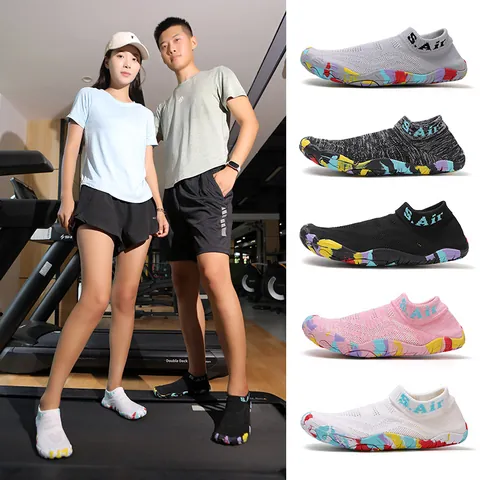 Barfuß Wasserschuhe Für Damen Herren Fünf Finger Design Atmungsaktiv Schnell Trocknend Training Fitness Yoga Outdoor Watschuhe