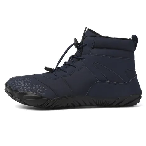 Outdoor Five-Finger Hiking Boots For Men Women Thickened Warm Snow Shoes Anti-Slip Wear-Resistant Mid-Cut Climbing Shoes