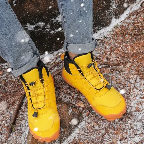 Barefoot Style Five Finger Snow Boots Warm Faux Fur Lined Winter Outdoor Shoes Waterproof Non-slip Casual Boots For Men Women