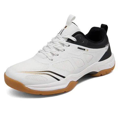 Chaussures de Badminton Professionnelles Homme Femme Maille Respirante Chaussures Indoor Semelle en Gomme Antidérapante