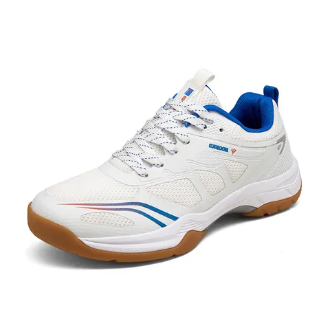 Chaussures de Badminton Professionnelles Homme Femme Maille Respirante Chaussures Indoor Semelle en Gomme Antidérapante
