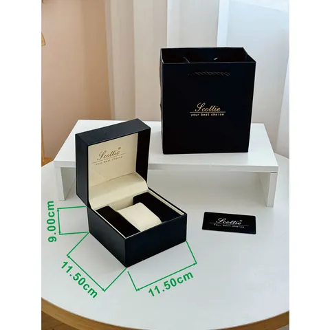 Scottie Women Luxury Quartz Watch Box Set Artificial Leather Packaging Gift Box With Handbag And Pillow For Watch Storage