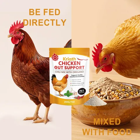 Chicken Gut Support Nutritional Powder Poultry Feed Supplement Natural Herbal Formula With Oregano And Chili Digestion Aid