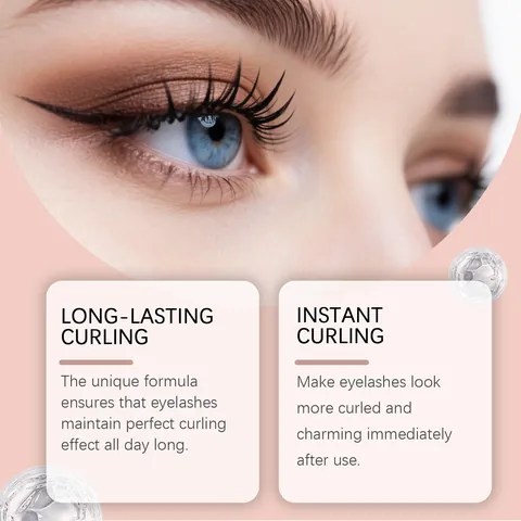 Mascara Recourbant Zephoco Maquillage des Yeux Soyeux Lisse Léger Longue Tenue Cils Recourbés Mascara pour Femmes Noir Brun