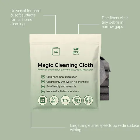 Chiffon de Nettoyage Magique Microfibre Sans Traces Réutilisable Chiffons Absorbants Pour Cuisine Fenêtres Voiture Nettoyage Ménager