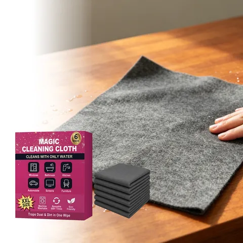 Paño de Limpieza de Microfibra Mágico Super Absorbente Sin Pelusa Toalla Reutilizable Para Cocina Ventana Coche Vidrio Hogar