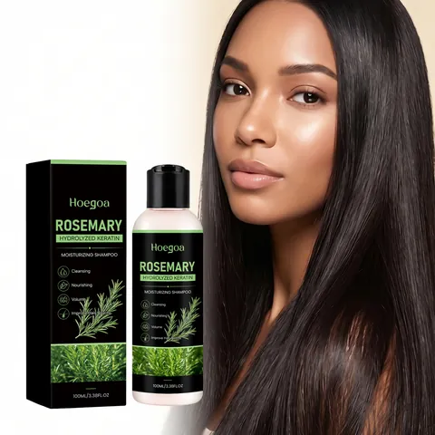 Rosemary Hydrolyzed Keratin Moisturizing Shampoo Deep Cleaning Volumizing Nourishing Hair Care For Daily Soft Smooth Shiny Hair