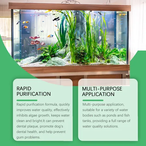 Yegbong Algaecide Water Clarifier For Freshwater Aquarium Fish Tank Cleaner Removes Green Brown Hair Algae Moss With Measuring Cup
