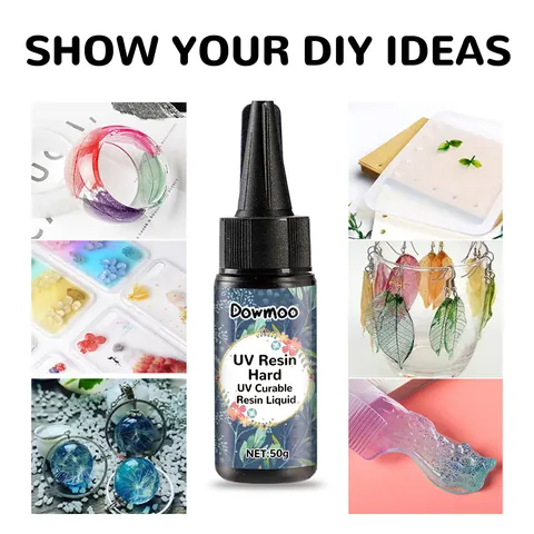 Handmade DIY UV Resin Hard Type Transparent Ultraviolet Curing Liquid For Jewelry Making Crafting Quick Dry Clear Solar Resin