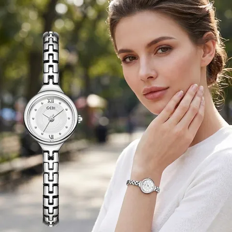 GEDI Women's Quartz Watch Simple Hollow Bracelet Wristwatch Waterproof Elegant Professional Daily Commute Watch For Women