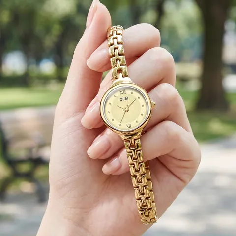 GEDI Women's Quartz Watch Simple Hollow Bracelet Wristwatch Waterproof Elegant Professional Daily Commute Watch For Women
