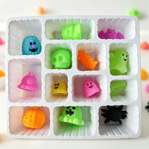Halloween Fantasma Mostro Antistress Blind Box TPE Morbido Giocattolo da Spremere Zucca Teschio Scatola Regalo per Feste