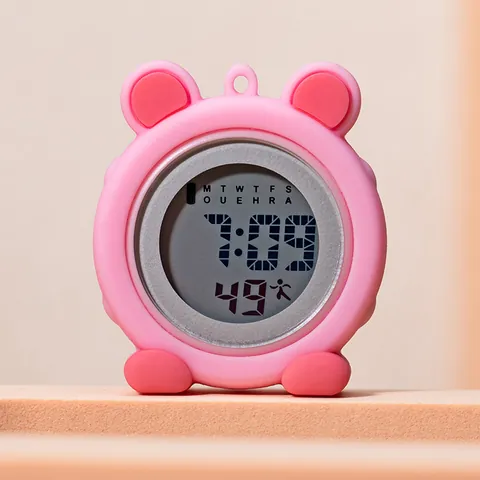 Cartoon Bear Silicone Nurse Watch Luminous Multi-functional Digital Electronic Hanging Pocket Watch For Doctors Nurses Women